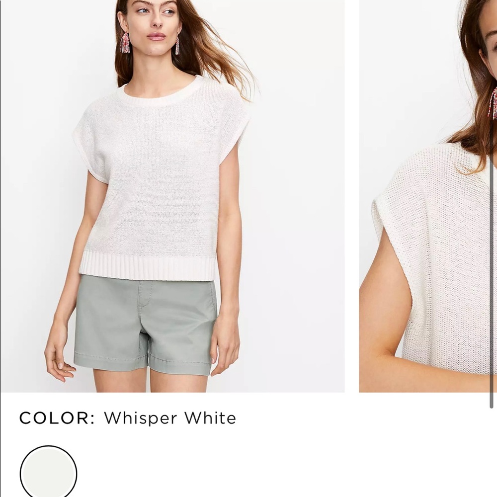 LOFT knit muscle sweater tee size Medium
